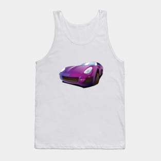 Fast Purple Sports car Tank Top